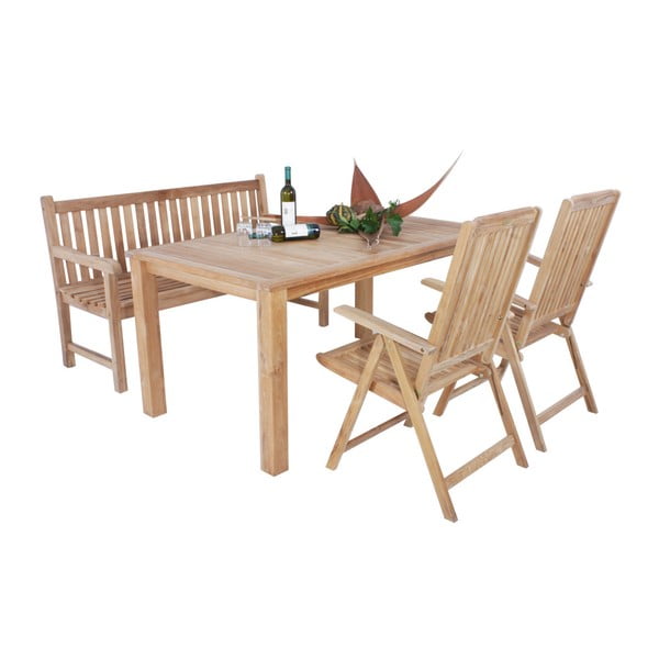 Zahradní stůl z teakového dřeva Garden Pleasure Solo-image-1