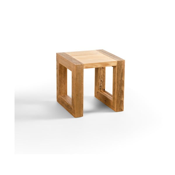 Dřevěný konferenční stolek Antique Wood, 42 x 42 cm