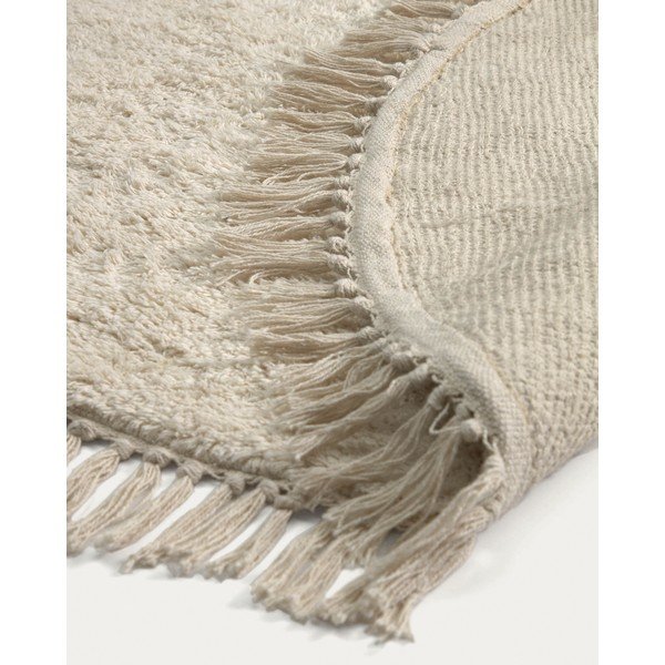 Krémový bavlněný dětský koberec ø100 cm Orwen – Kave Home-image-4