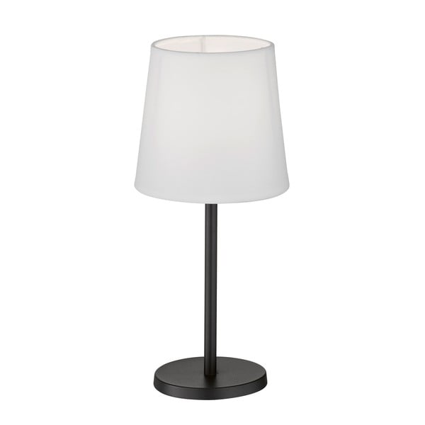 Černobílá stolní lampa s textilním stínidlem (výška 30 cm) Eve – Fischer & Honsel