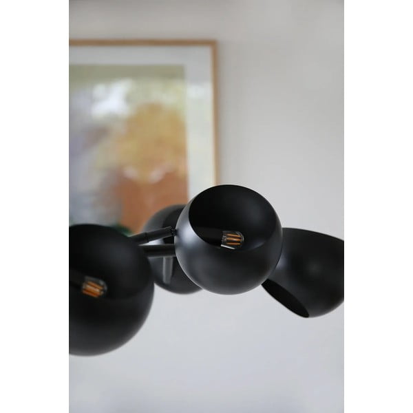 Černé závěsné svítidlo s kovovým stínidlem Edgar – Markslöjd-image-1