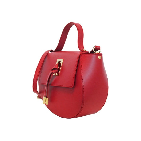 Červená kožená kabelka Maison Bag Gin