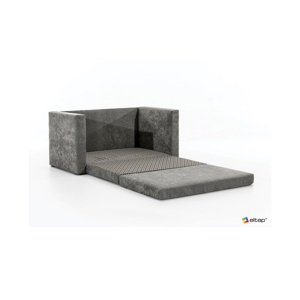 Hnědá žinylková rozkládací pohovka 132 cm Neva – ELTAP-image-3
