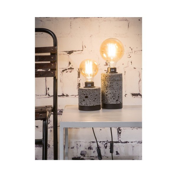Šedá stolní lampa z lávového kamene Good&Mojo Galapagos, výška 20 cm-image-3