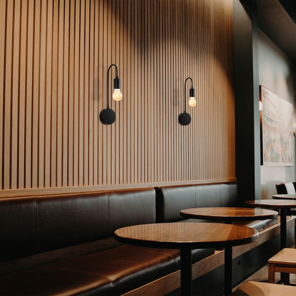 Černé nástěnné svítidlo Baston – Opviq lights-image-1