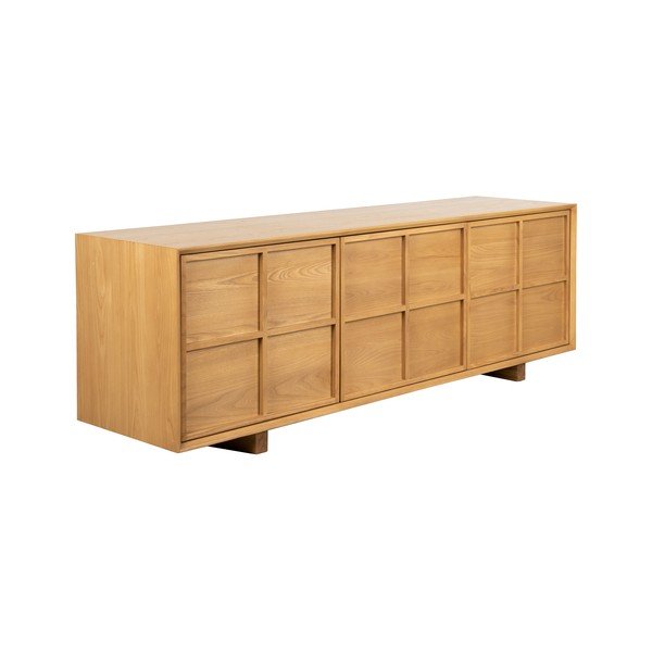 TV stolek z jasanového dřeva v přírodní barvě 160x54x42 cm Raster – Zuiver-image-2