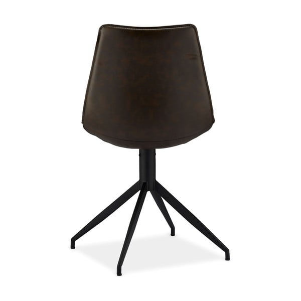 Tmavě hnědé otočné jídelní židle v sadě 2 ks Isabel – Furnhouse-image-2