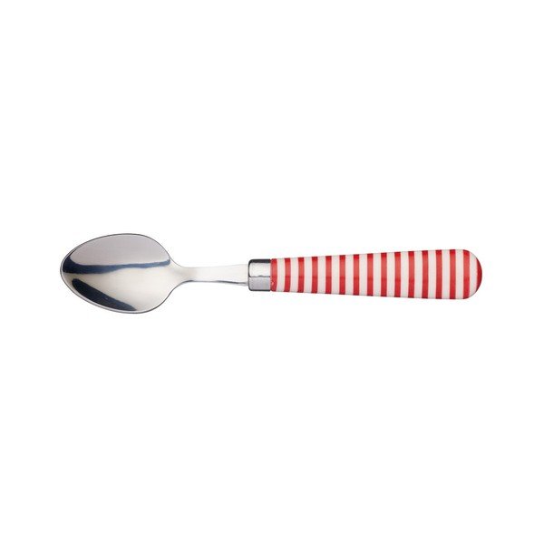 Červená čajová lžička z nerezové oceli Kitchen Craft Hoops