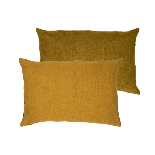 Žlutý polštář s vysokým podílem bavlny Södahl Klara, 40 x 60 cm-image-2
