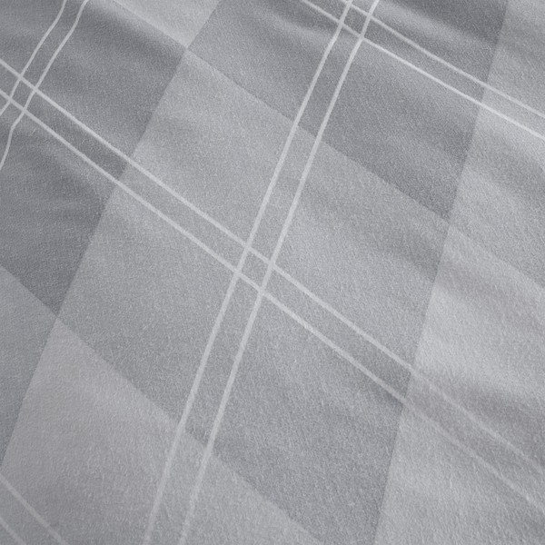 Šedé povlečení na jednolůžko 135x200 cm Argyle - Catherine Lansfield-image-4