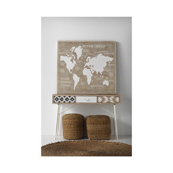 Hnědý taburet z třtinového výpletu Seaweed – Geese-image-3