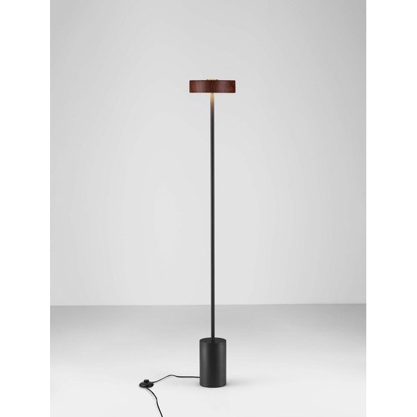 Černá/v tmavě přírodní barvě kovová LED stojací lampa (výška 135 cm) Thea – Nova Luce-image-4