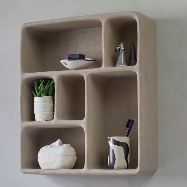 Světle šedá patrová police v dekoru kamene Art Studio – Mette Ditmer Denmark-image-1