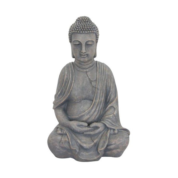 Šedá zahradní dekorace ADDU Buddha