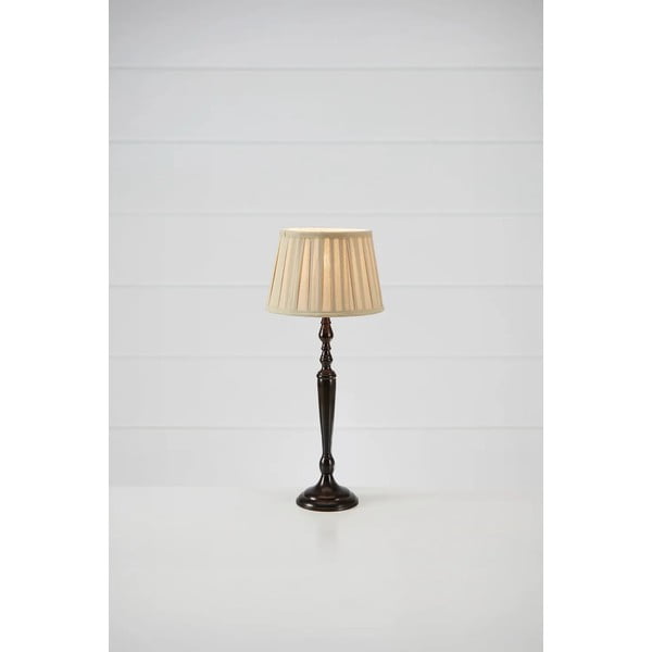 Tmavě hnědá stolní lampa s textilním stínidlem (výška 60 cm) Chocolat – Markslöjd-image-1
