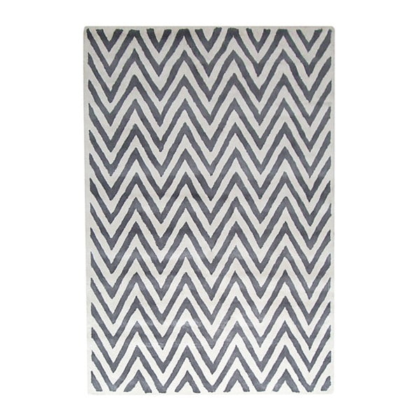 Vlněný koberec Ziggy Ivory/Silver, 153x244  cm