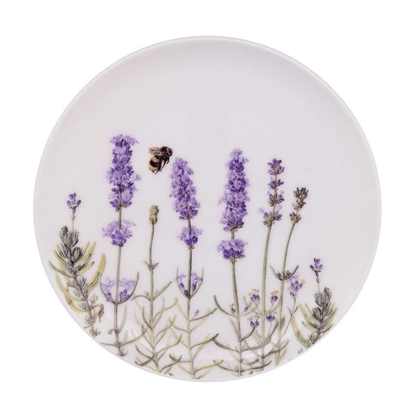Dezertní talíř z kostního porcelánu Ashdene I Love Lavender, ⌀ 15 cm