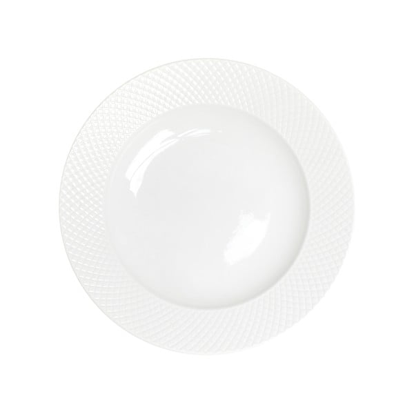 12dílná sada bílých porcelánových talířů Bonami Essentials Imperio-image-3