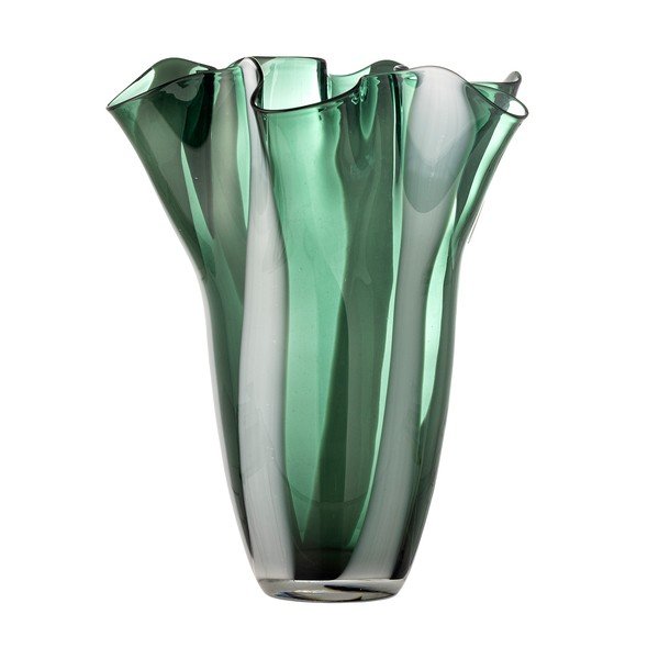 Zelená skleněná ručně vyrobená váza (výška 32 cm) Lettice – Bloomingville-image-3