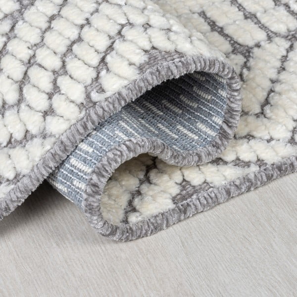 Šedý pratelný koberec běhoun 60x218 cm Verve Jaipur – Flair Rugs-image-3