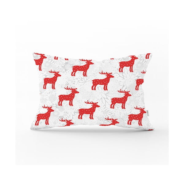 Vánoční povlak na polštář Minimalist Cushion Covers Santas Reindeer, 35 x 55 cm