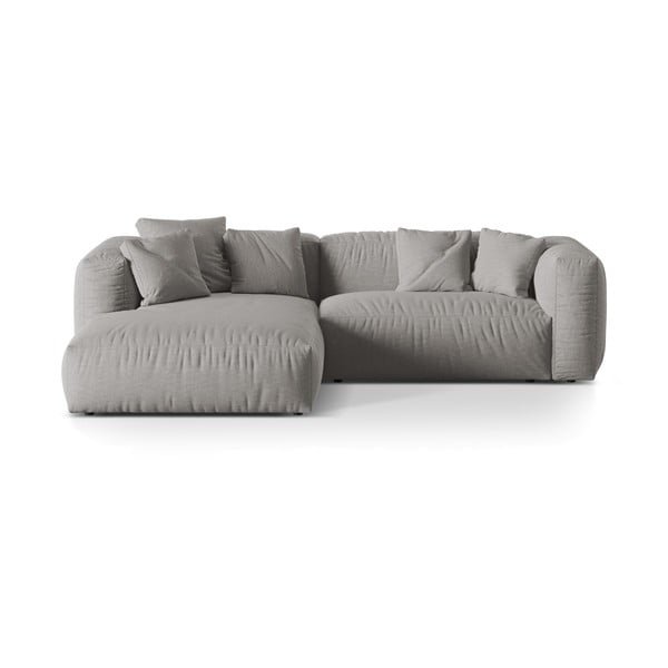 Světle šedá modulární rohová pohovka (levý roh) Martina – Micadoni Home