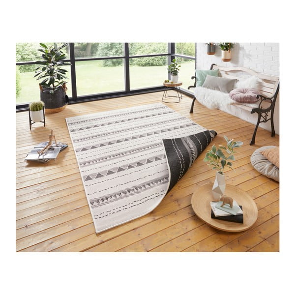 Černo-krémový venkovní koberec NORTHRUGS Bahamas, 160 x 230 cm-image-4
