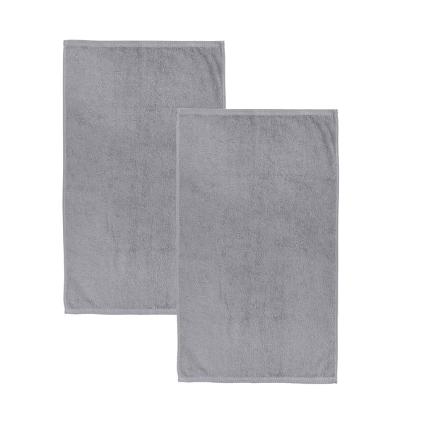 Šedé rychleschnoucí/froté bavlněné osušky v sadě 2 ks 90x140 cm Quick Dry – Catherine Lansfield