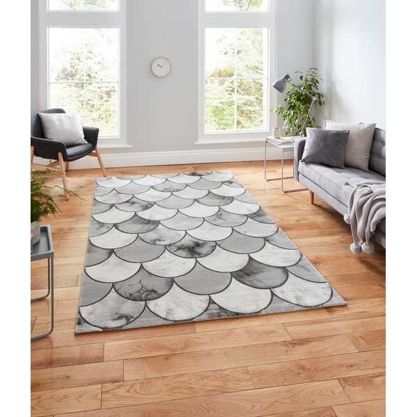 Šedý/ve stříbrné barvě koberec 170x120 cm Craft - Think Rugs-image-1
