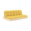 Žlutá manšestrová rozkládací pohovka 196 cm Base – Karup Design