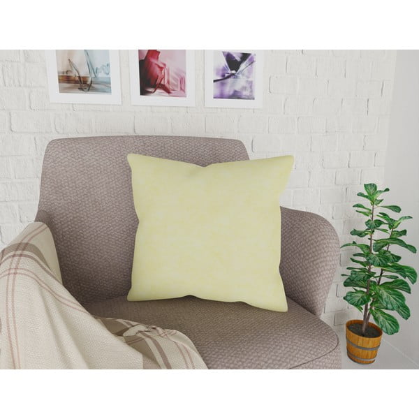 Žlutý povlak na polštář s podílem bavlny Vitaus, 42 x 42 cm-image-1