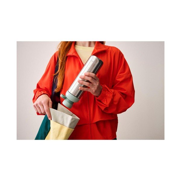 Černá/ve stříbrné barvě lahev z nerezové oceli 500 ml Vita – Mepal-image-3