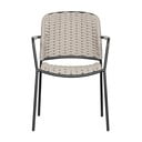 Černo-béžové kovové zahradní židle v sadě 2 ks Taku – Exotan