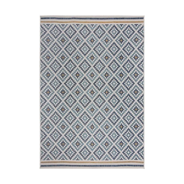 Žluto-modrý vnitřní a venkovní koberec 160x230 cm Zia Trellis – Flair Rugs