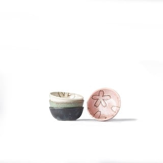 Set 4 mističek na omáčku MIJ Flower, ø 9 cm