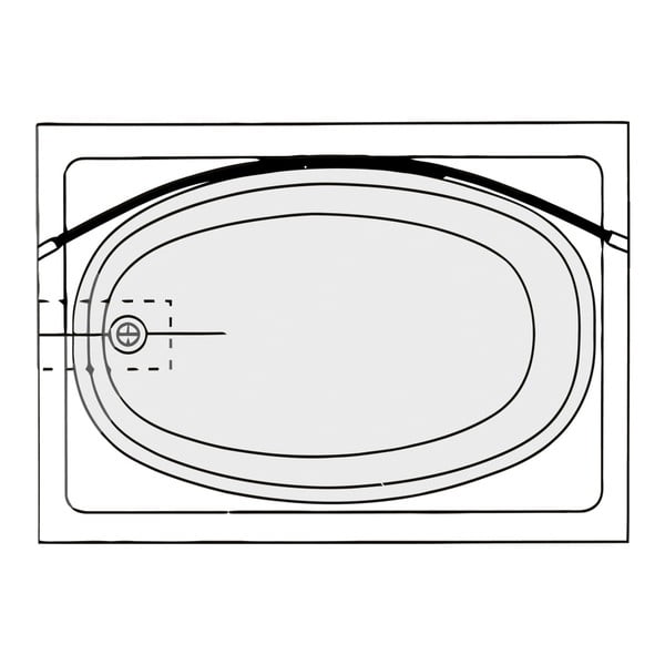 Teleskopická konzole ve stříbrné barvě prohnutého tvaru na sprchový závěs Wenko-image-2