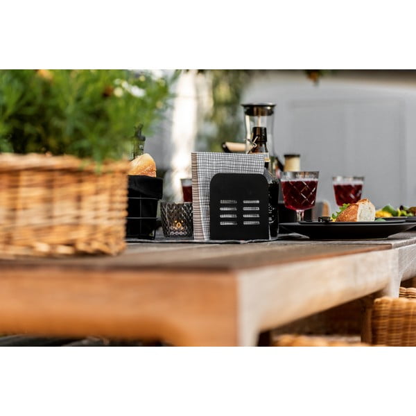 Kovové stojany na příbory a ubrousky v sadě 2 ks Black Outdoor Kitchen Baco – Wenko-image-1
