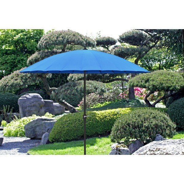 Modrý slunečník ø 255 cm – Garden Pleasure-image-2