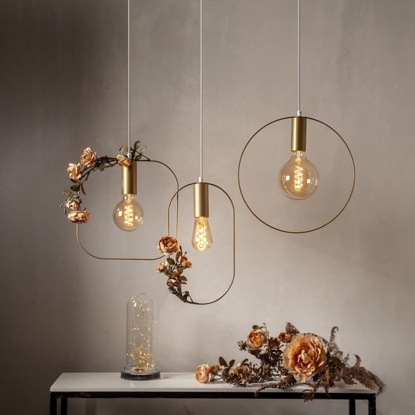 Závěsné svítidlo ve zlaté barvě Shape – Star Trading-image-1