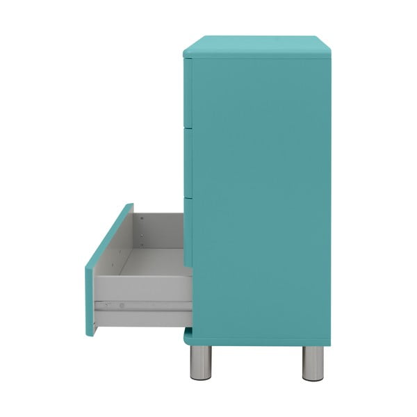 Tyrkysová vysoká komoda 86x92 cm Malibu - Tenzo-image-2