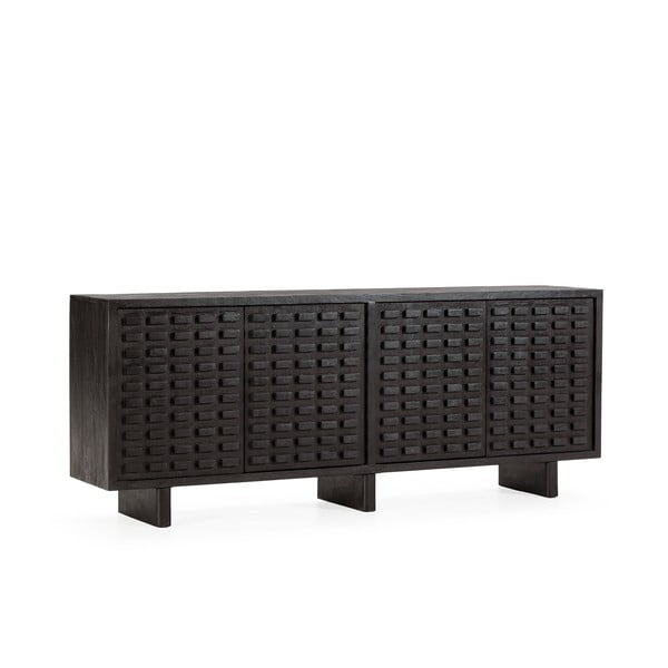 Černá komoda z mangového dřeva 200x80x40 cm Inaya – MOME-image-3