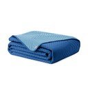 Modrý prošívaný přehoz z mikrovlákna 220x240 cm Softa – Restilo