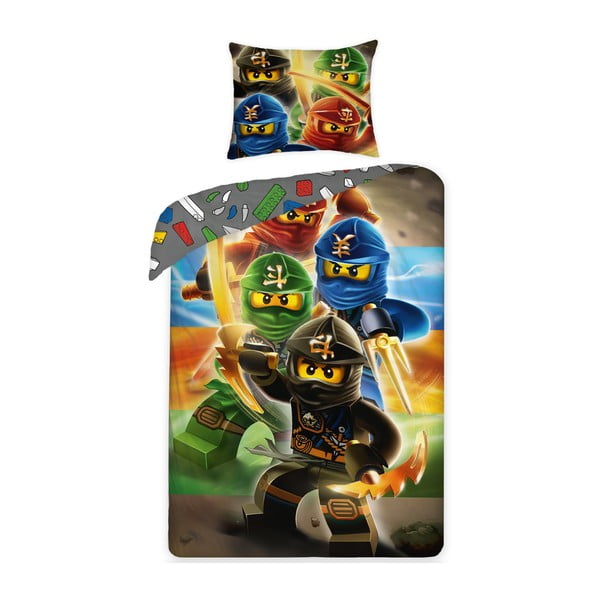 Dětské bavlněné povlečení Halantex Lego Ninjago, 140 x 200 cm