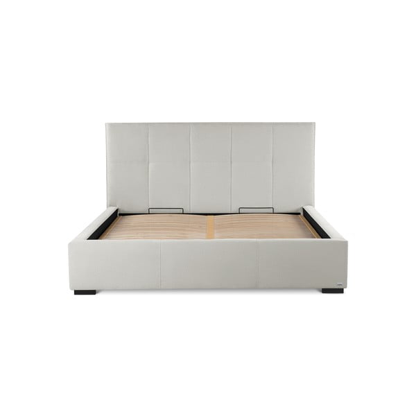 Krémově bílá dvoulůžková postel s úložným prostorem Guy Laroche Home Allure, 140 x 200 cm