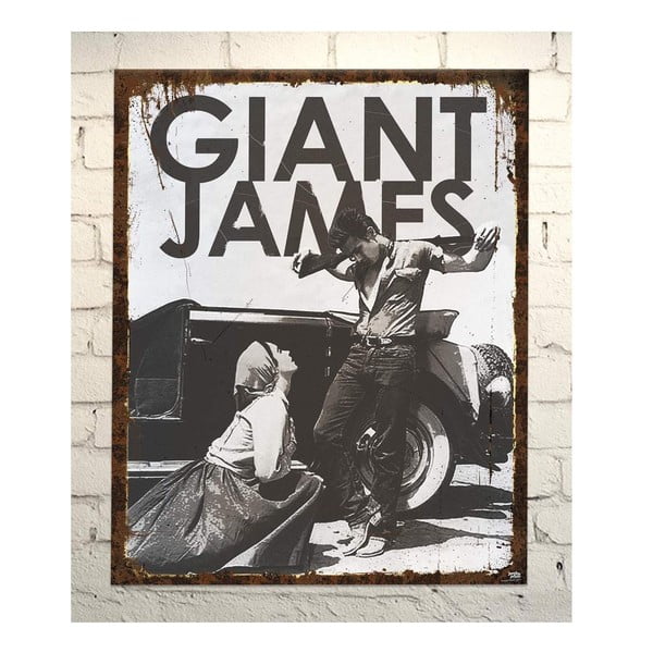 Cedule Giant james Dean , 56x45 cm