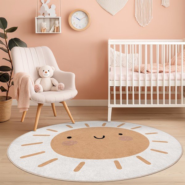 Pratelný dětský koberec ø100 cm Sunny World – Mila Home-image-3