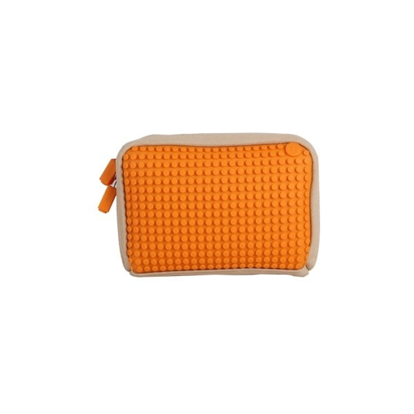 Pixelová taštička, beige/orange