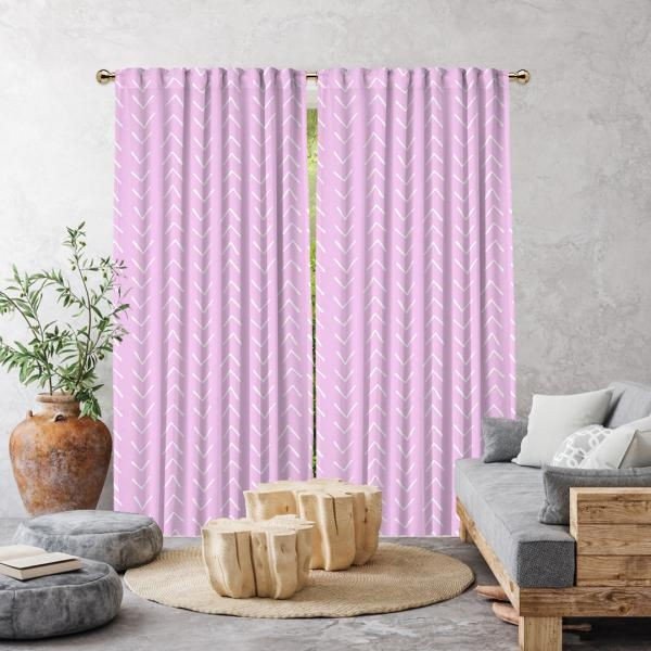 Růžový závěs 260x140 cm - Cipcici