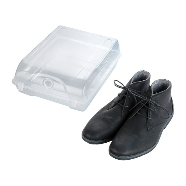 Transparentní úložný box na boty Wenko Smart, šířka 29 cm