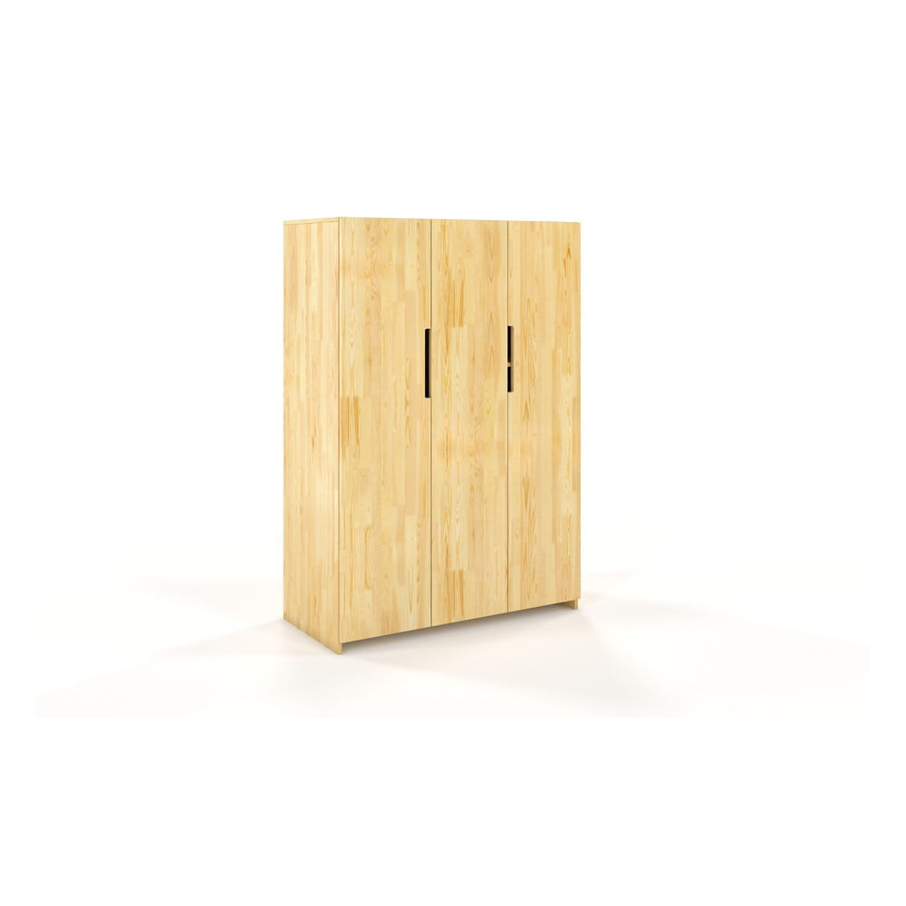 Šatní skříň z borovicového dřeva 128x180 cm Bergman - Skandica